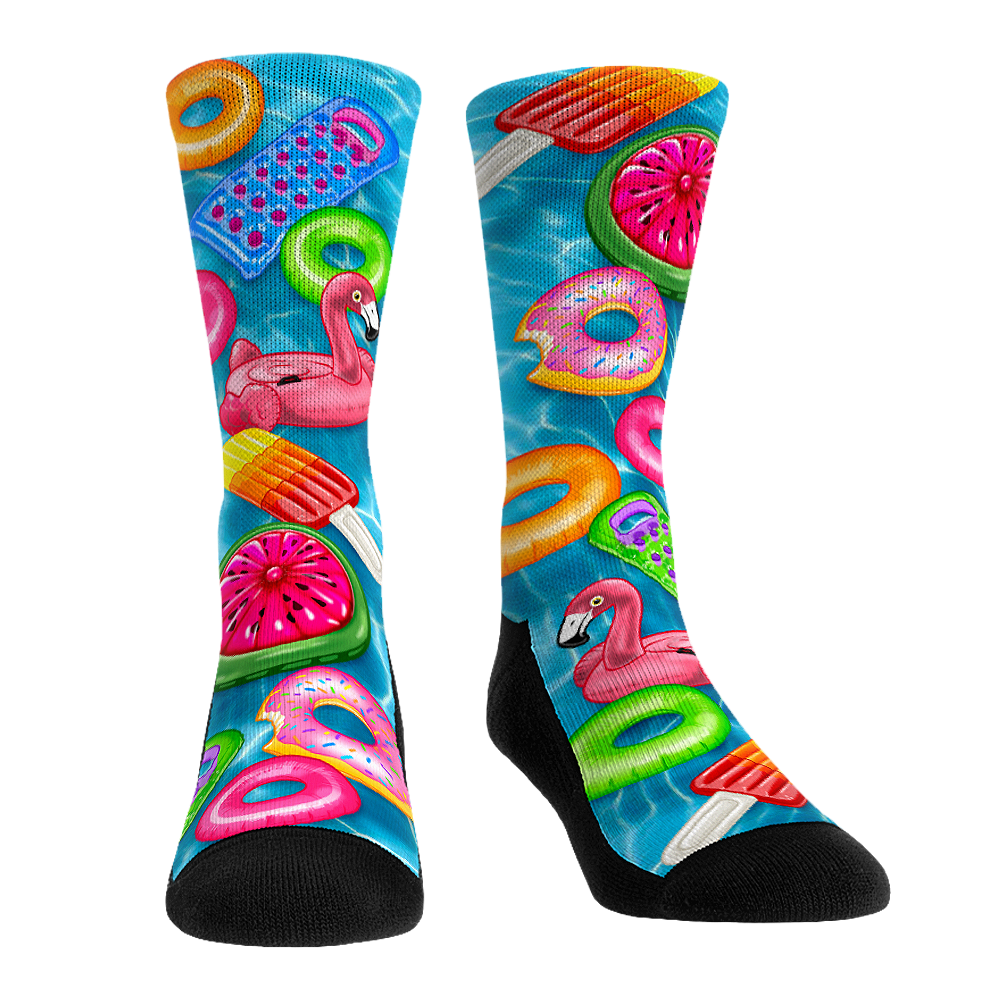 Pool Floaties All-Over Crew Socks