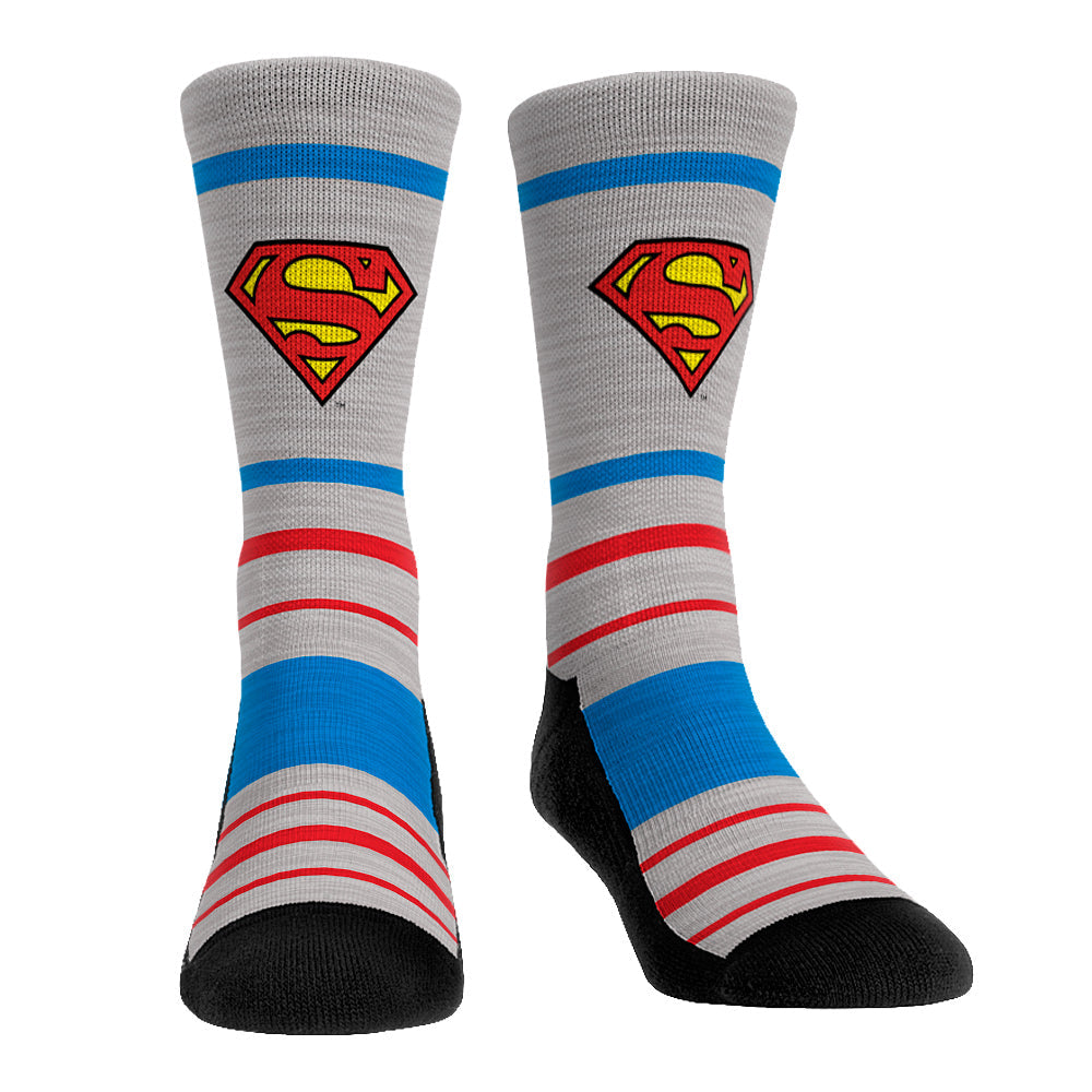Superman - Classic Stripes Crew Socks