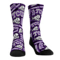 TCU Horned Frogs - Logo Sketch Crew Socks