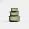 Genicook Tinted Round Glass Container Set