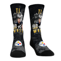 T.J. Watt - Pittsburgh Steelers - Retro Photo Crew Socks