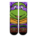 Teenage Mutant Ninja Turtles - Donatello - Split Face Crew Socks