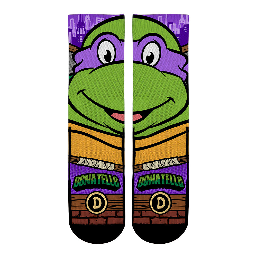 Teenage Mutant Ninja Turtles - Donatello - Split Face Crew Socks