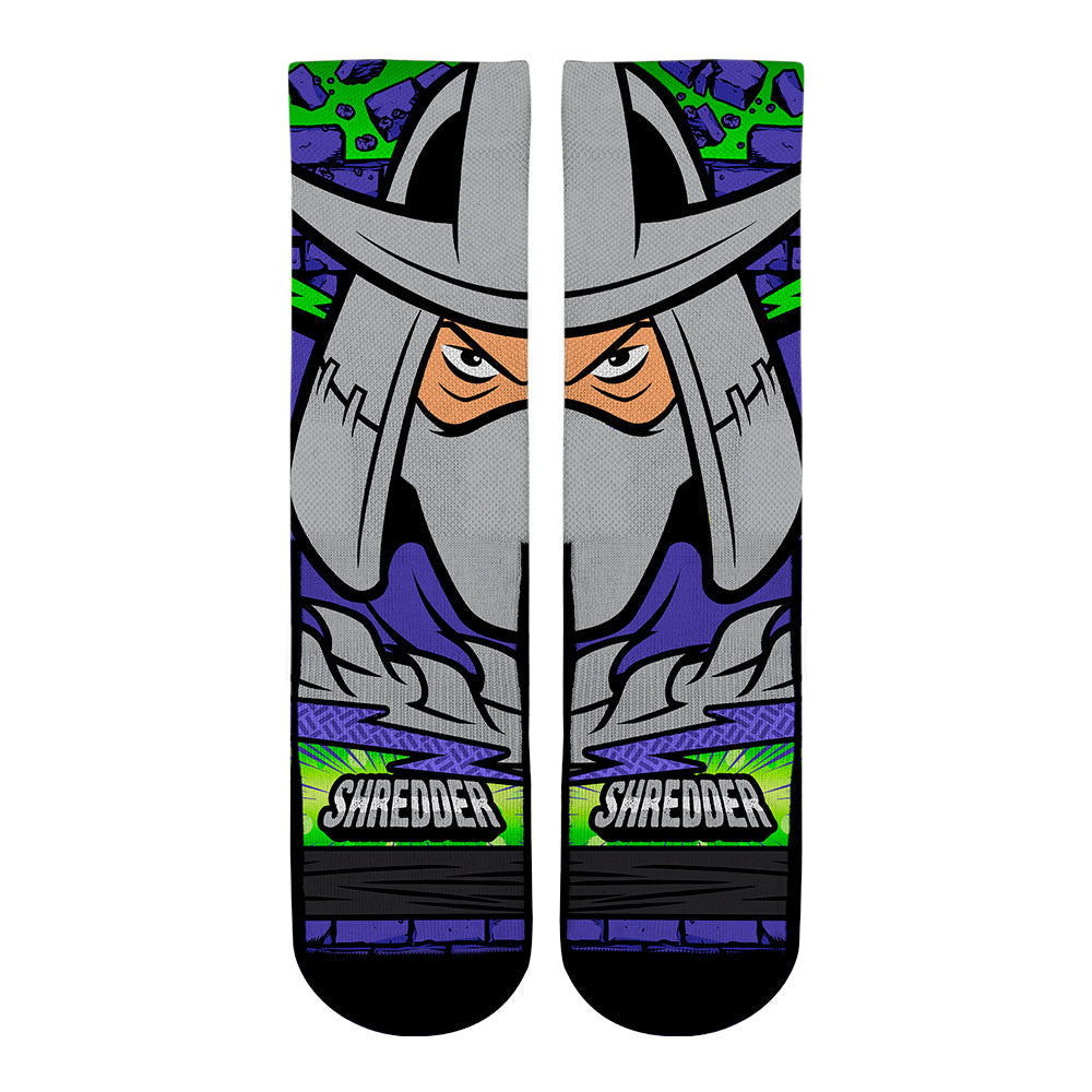 Teenage Mutant Ninja Turtles - Shredder - Split Face Crew Socks