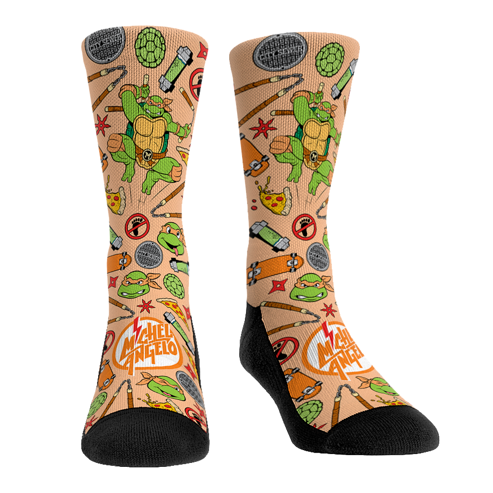 Teenage Mutant Ninja Turtles - Michelangelo - Character Kaboom! Crew Socks