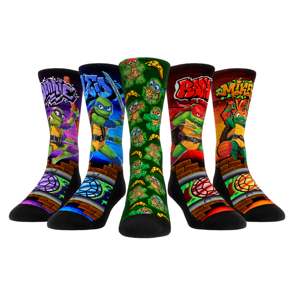 TMNT: Mutant Mayhem - 5-Pack Crew Socks