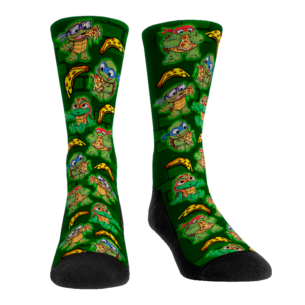 TMNT: Mutant Mayhem - Pizza Time All-Over Crew Socks