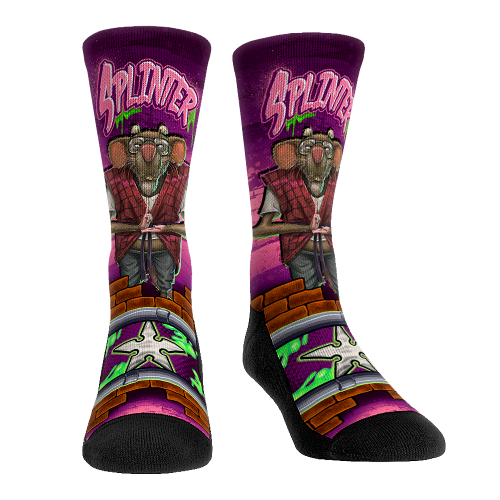TMNT: Mutant Mayhem - Splinter - Ninja Power Crew Socks