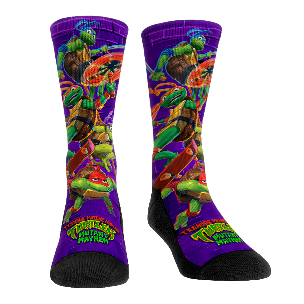 TMNT: Mutant Mayhem - Turtle Sequence Crew Socks