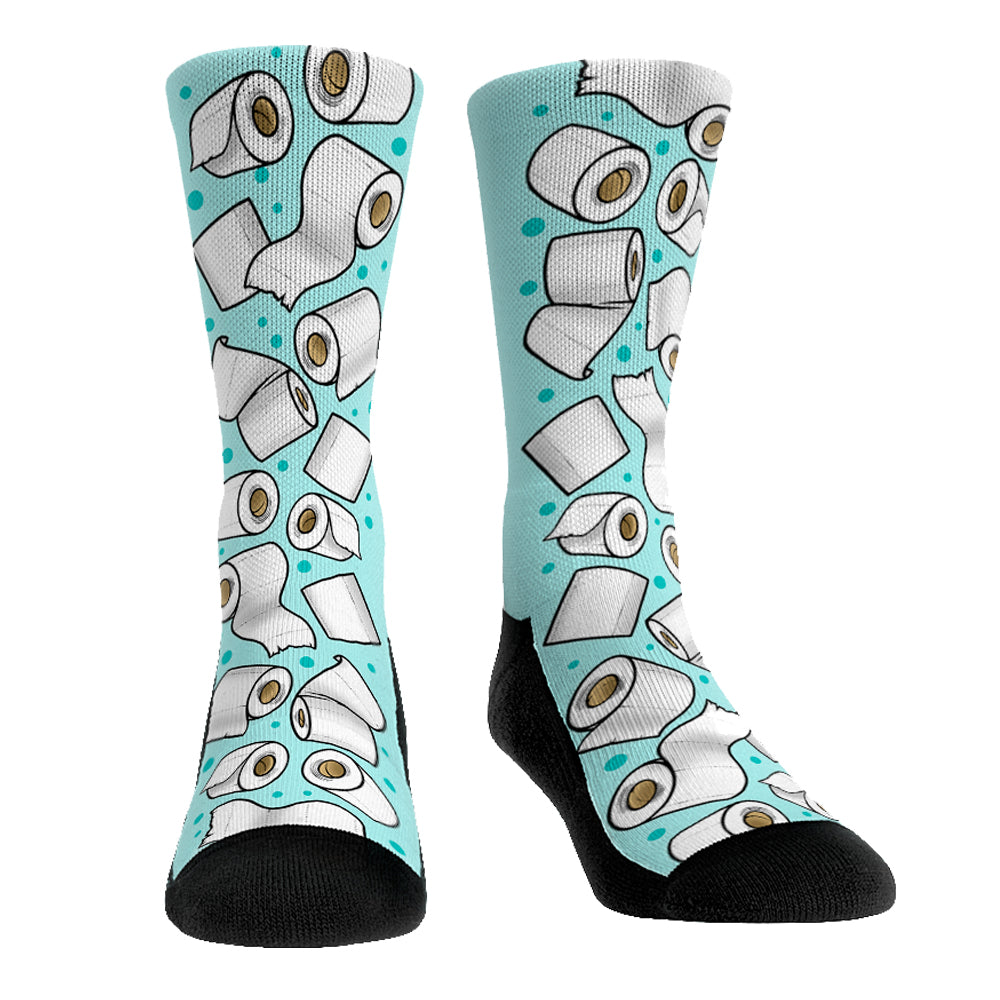 Toilet Paper Madness Crew Socks