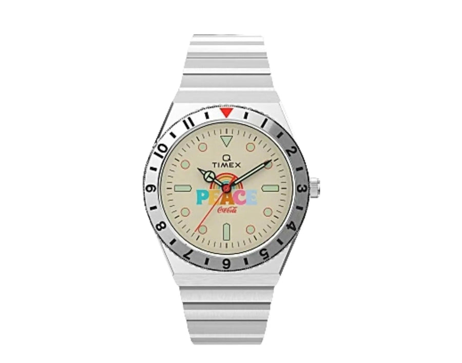 Timex Q x Coca-Cola Unity Collection Men Watch Stainless-Steel/Cream