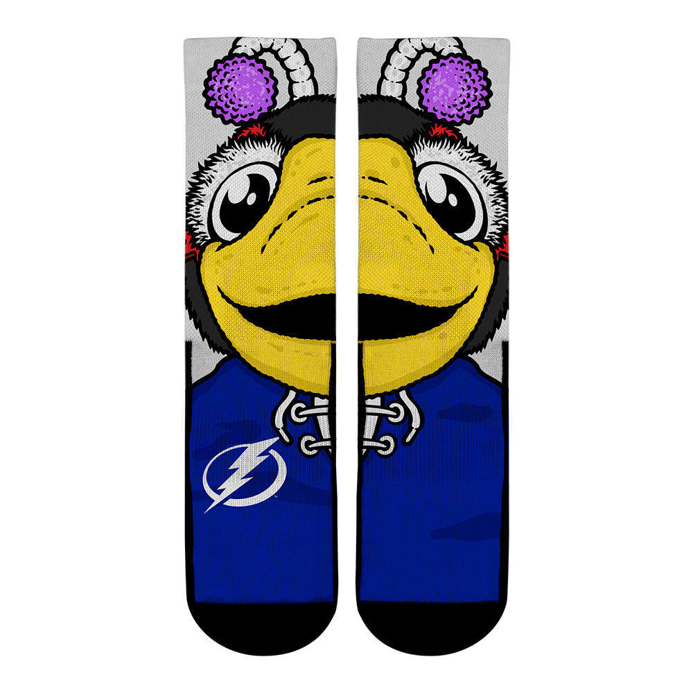 Tampa Bay Lightning - Split Face Mascot Crew Socks