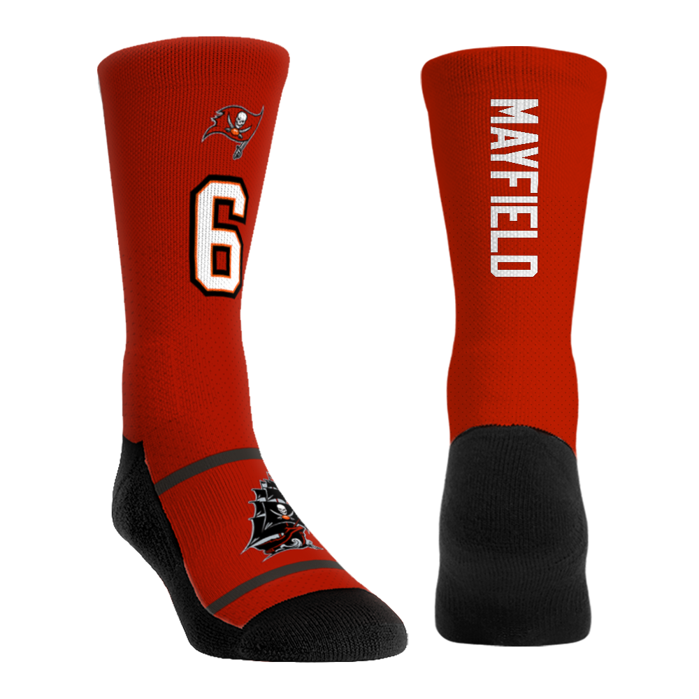 Baker Mayfield - Tampa Bay Buccaneers - Jersey (Red) Crew Socks