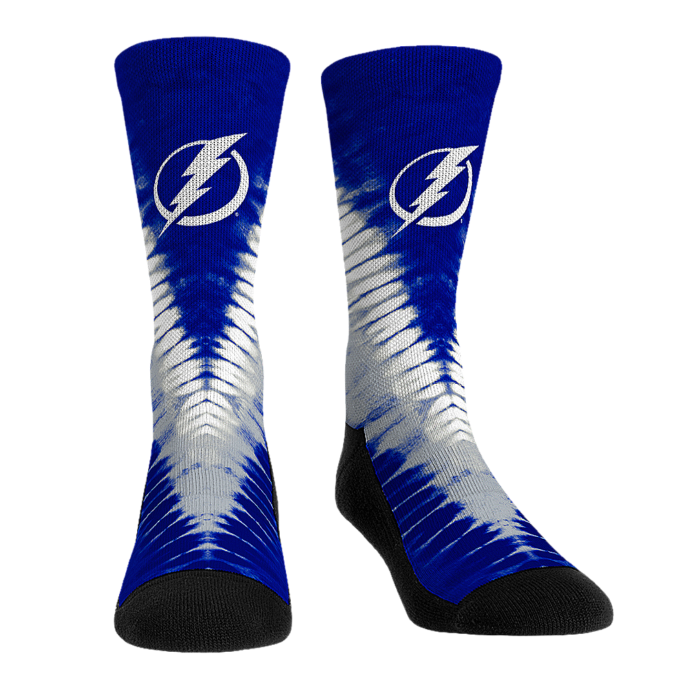 Tampa Bay Lightning - V Shape Tie Dye Crew Socks
