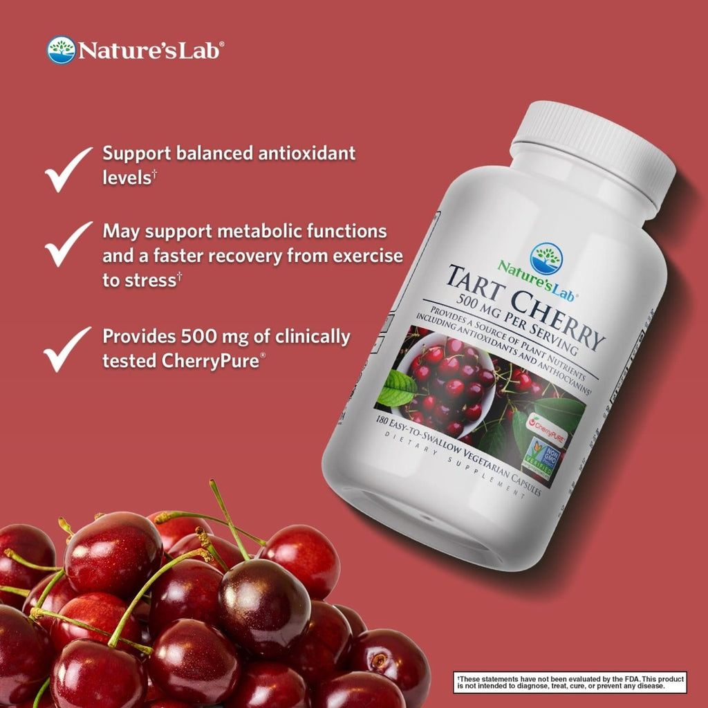 Tart Cherry 500 mg - 180 Capsules