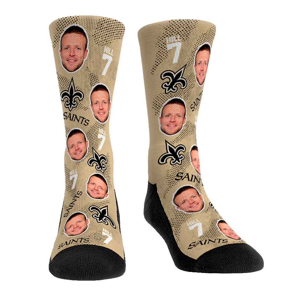 Taysom Hill - New Orleans Saints - Football Guy Crew Socks