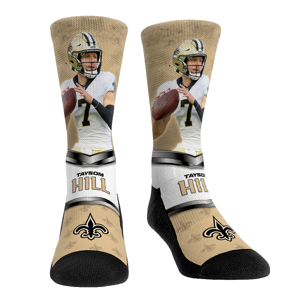 Taysom Hill - New Orleans Saints - Highlight Crew Socks