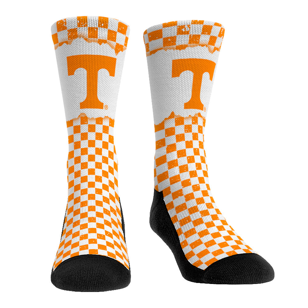 Tennessee Volunteers - Iconic Checkerboard Crew Socks