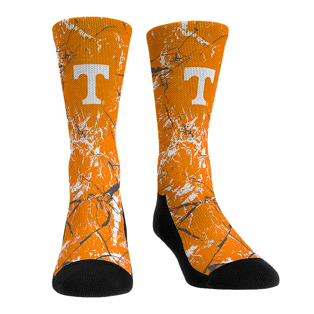 Tennessee Volunteers - Cracked Marble Crew Socks
