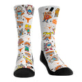 Texas Longhorns - 90s Nickelodeon Characters All-Over Crew Socks