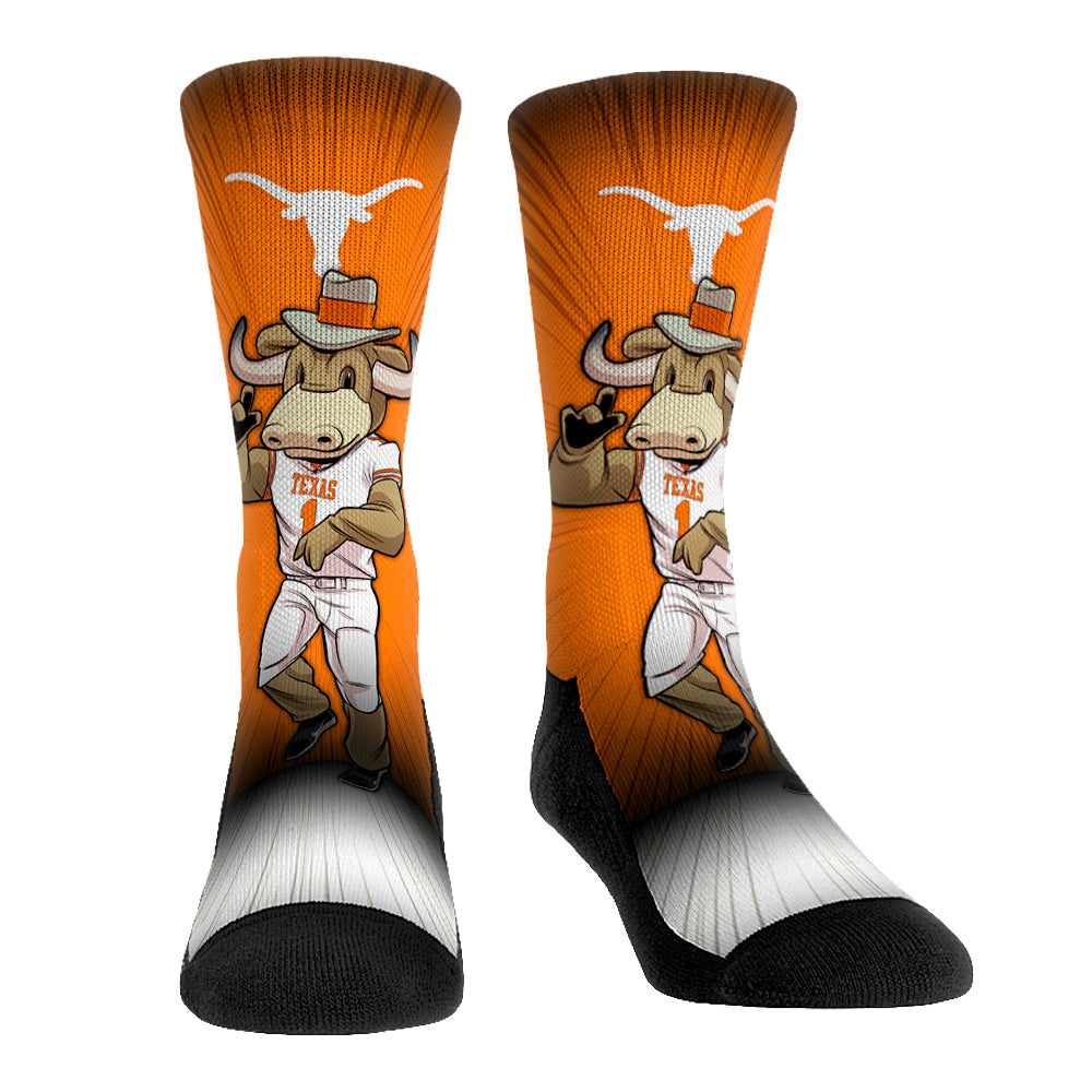 Texas Longhorns - Mascot Pump Up! Crew Socks