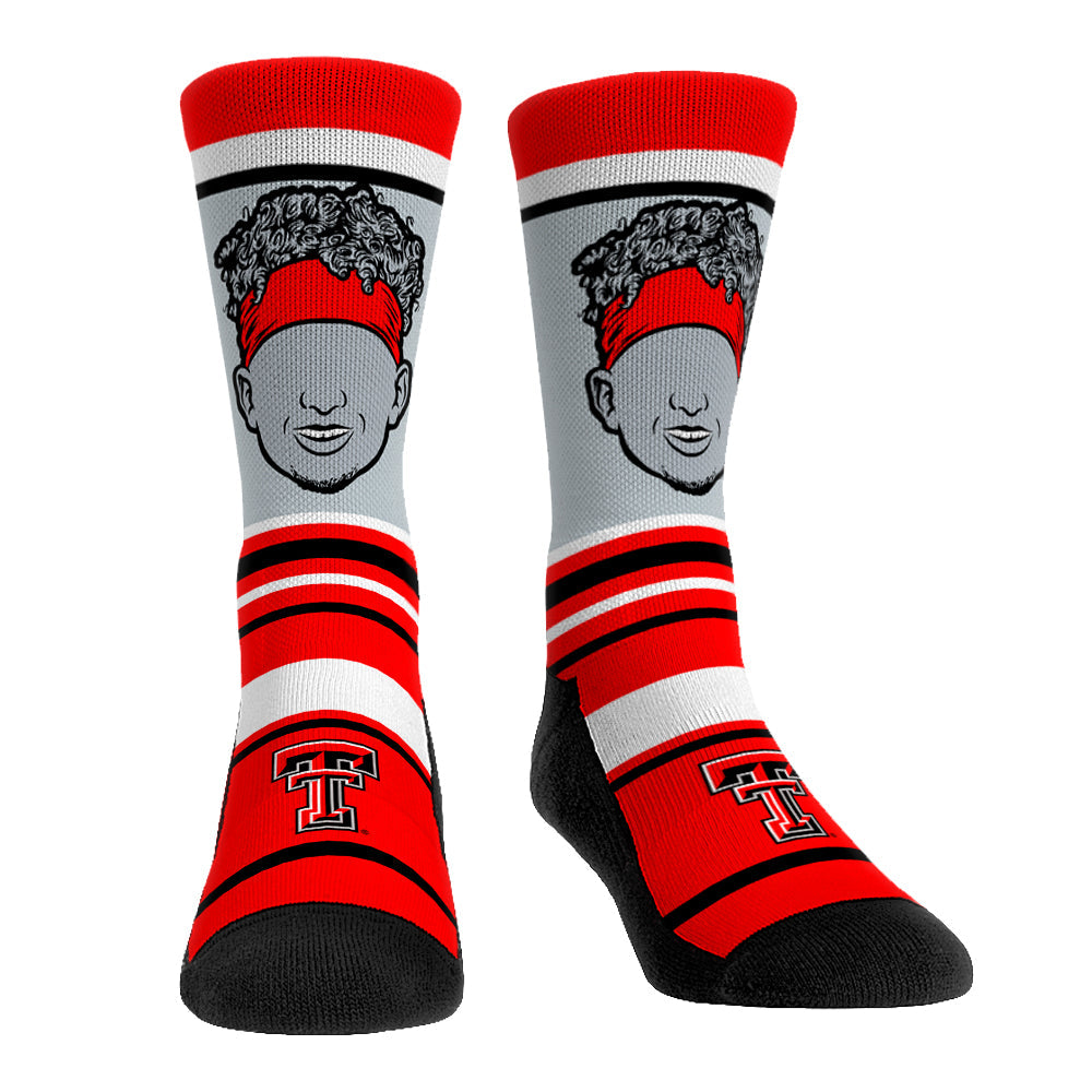 Patrick Mahomes - Texas Tech Red Raiders - Superstar Stripes Crew Socks