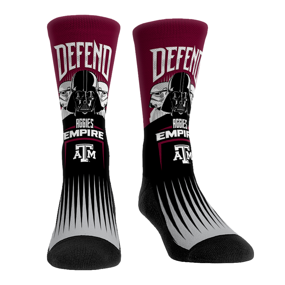 Texas A&M Aggies - Star Wars - Defend the Empire Crew Socks