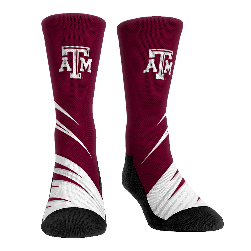 Texas A&M Aggies - Slash Slant Crew Socks