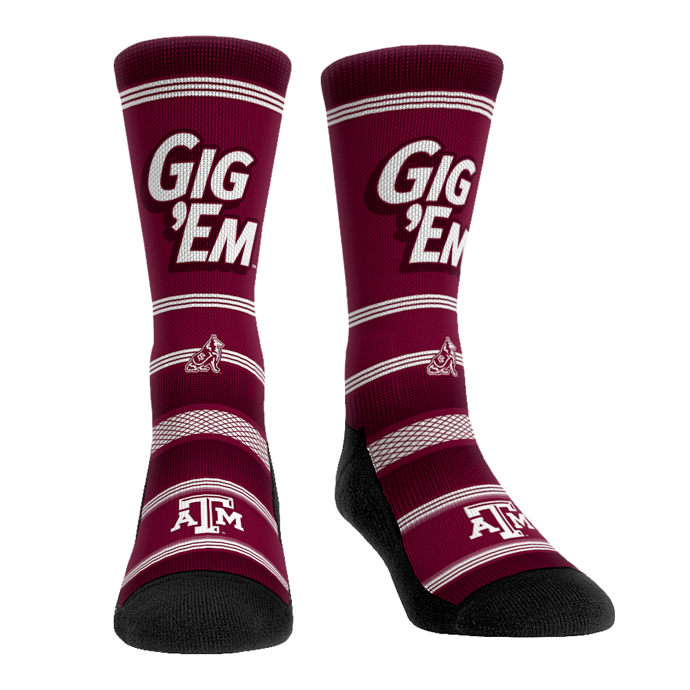 Texas A&M Aggies - Gig 'Em Crew Socks