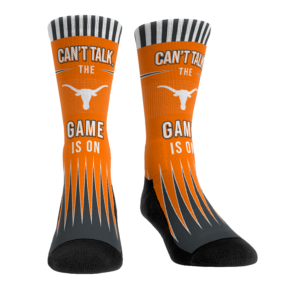 Texas Longhorns - Can't Talk Crew Socks