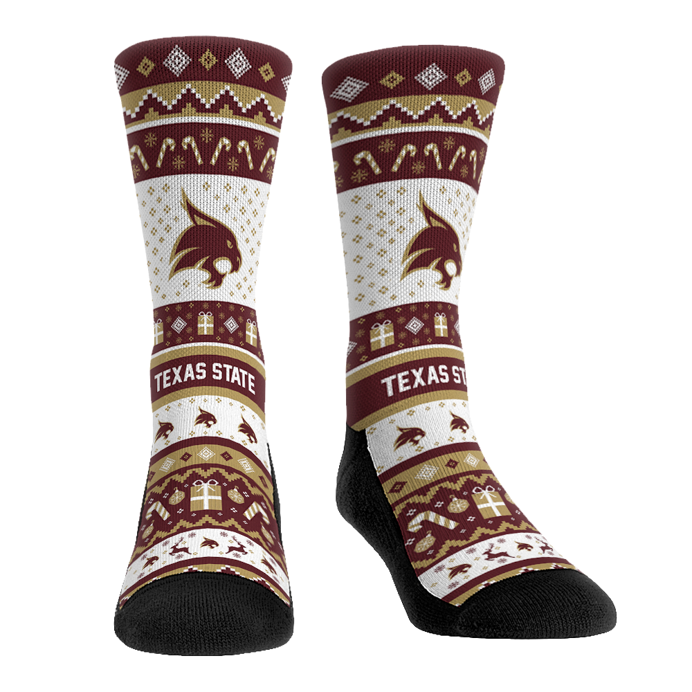 Texas State Bobcats - Tacky Sweater Crew Socks