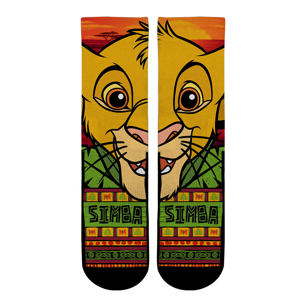 The Lion King - Simba - Split Face Crew Socks