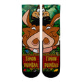 The Lion King - Timon & Pumbaa - Split Face Crew Socks