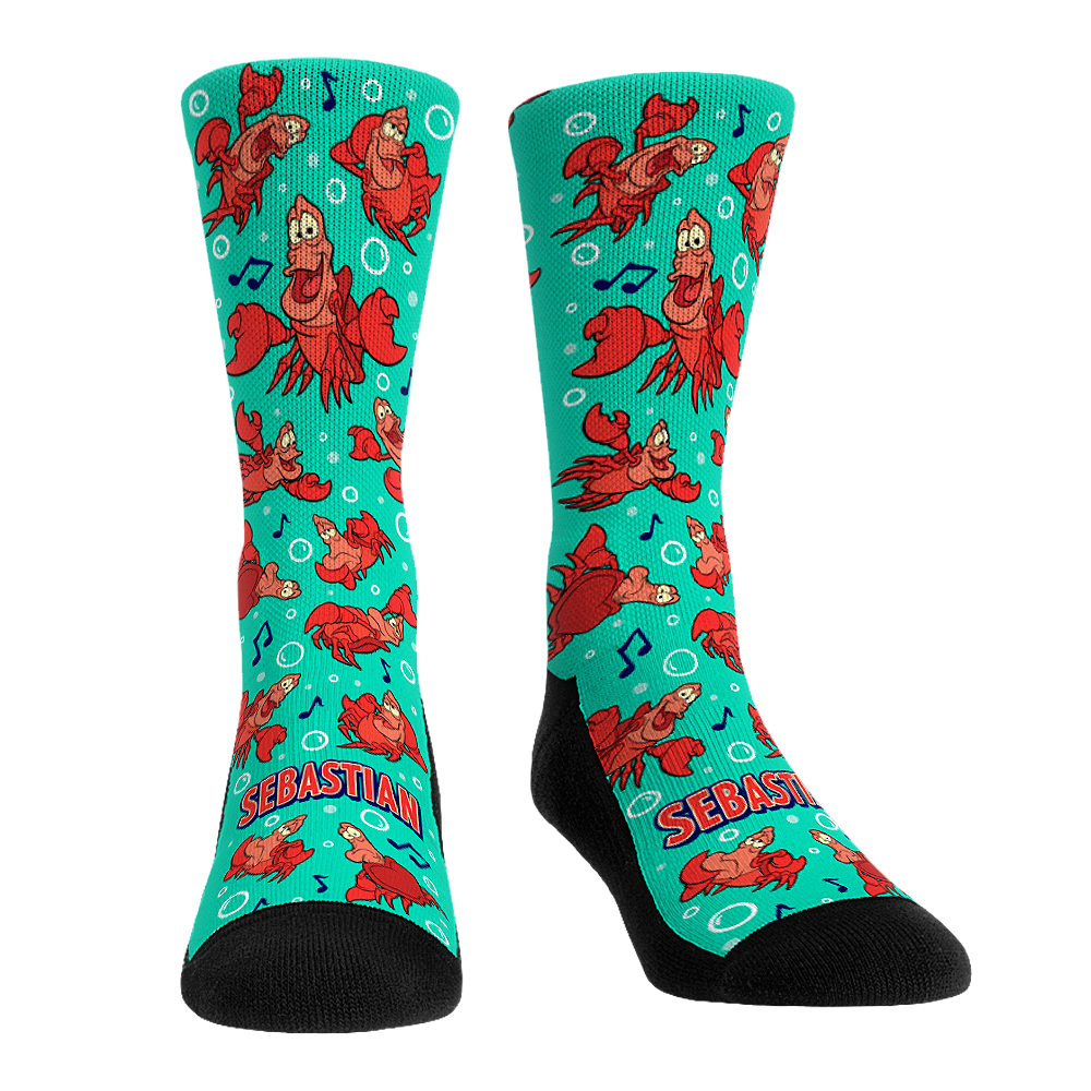 The Little Mermaid - Sebastian All-Over Crew Socks