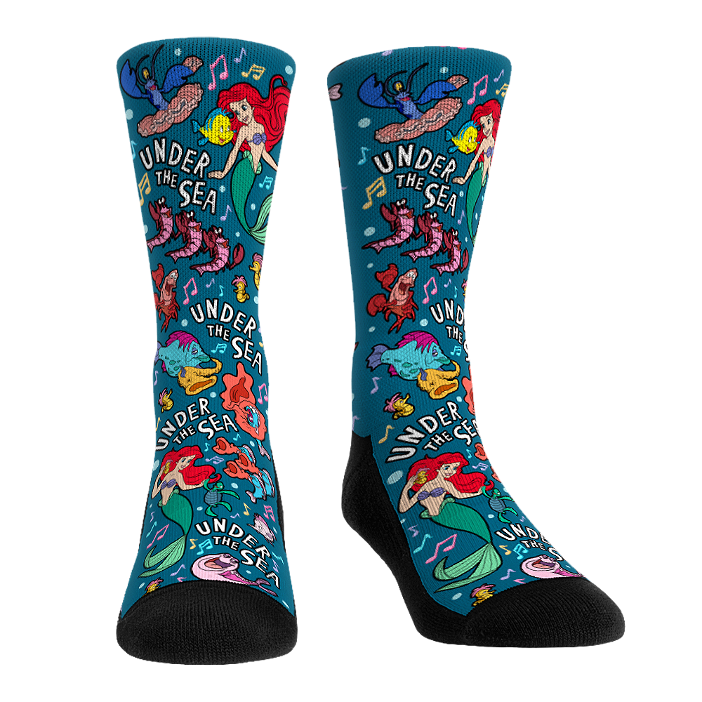 The Little Mermaid - Under the Sea Crew Socks