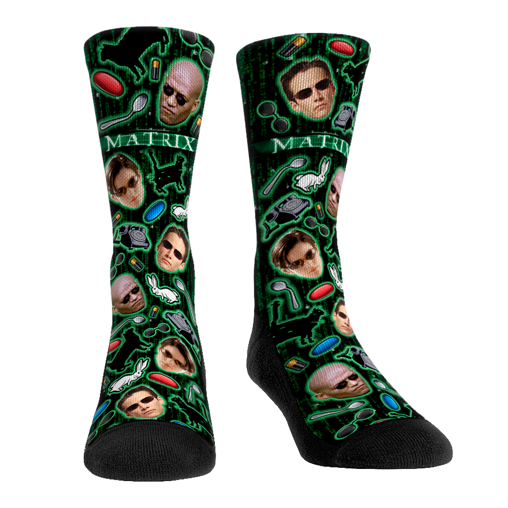 The Matrix - Icons All-Over Crew Socks