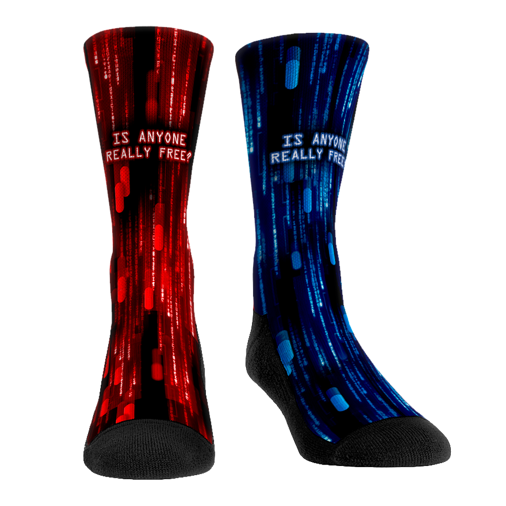 The Matrix Resurrections - Red Pill Blue Pill Crew Socks