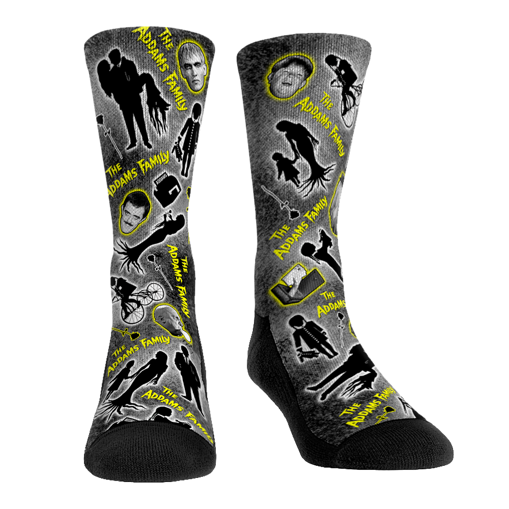 The Addams Family - Icons All-Over Crew Socks