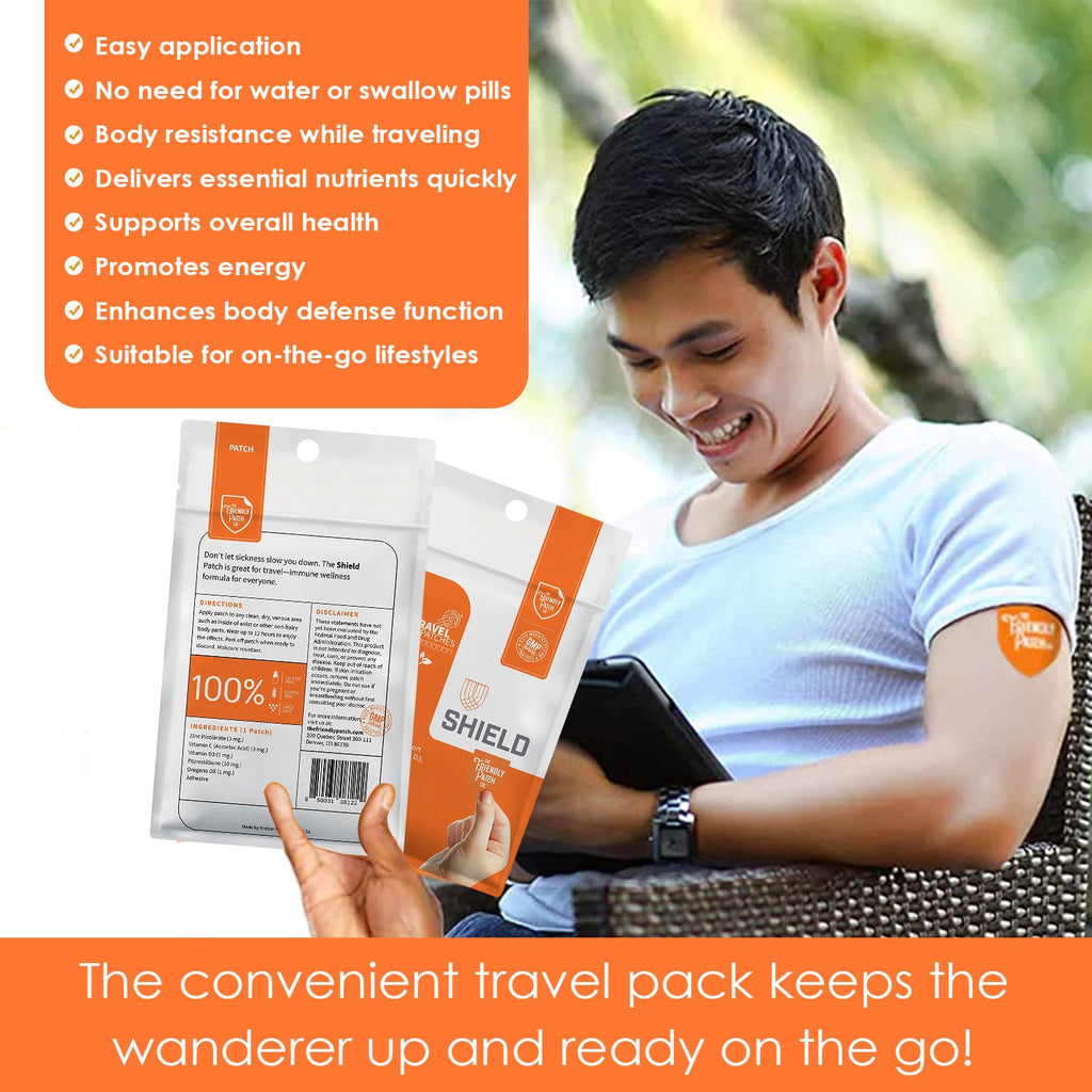 Shield Wellness: 12 - Hour High - Potency Immunity Patches - 8 Pack