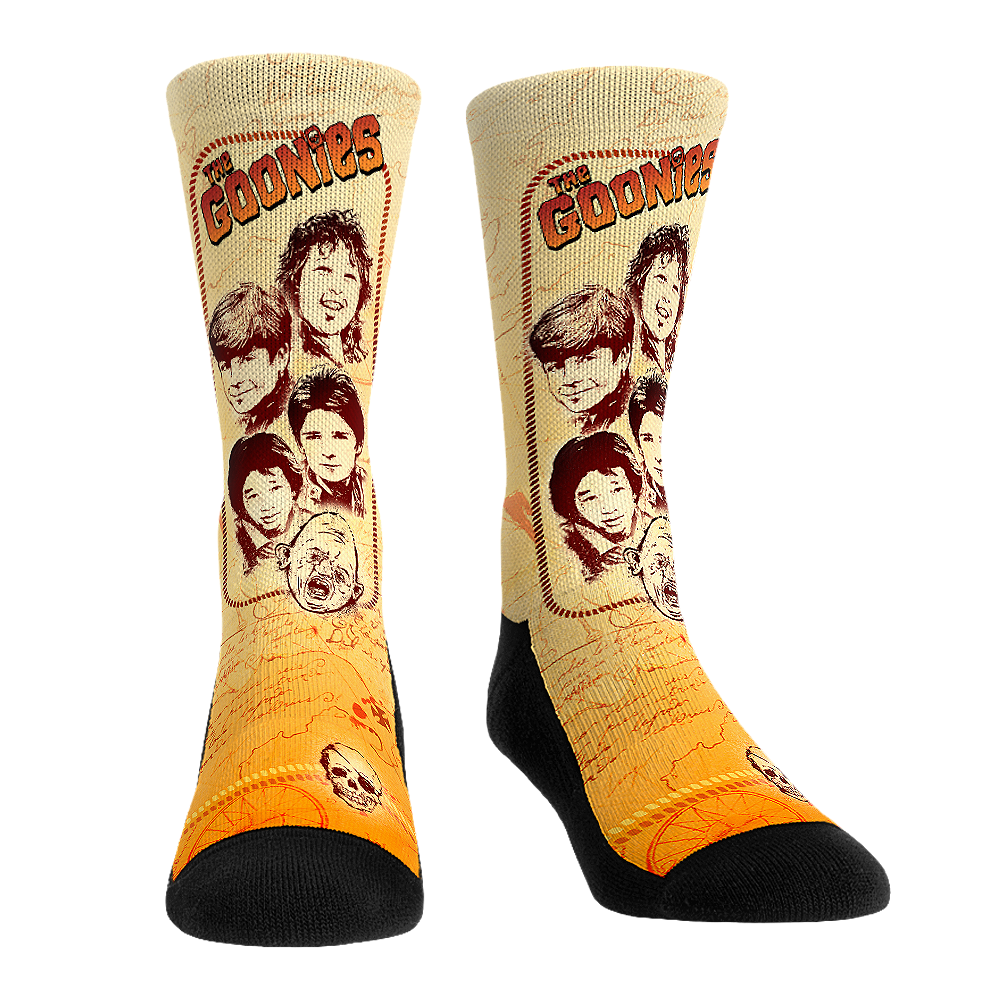 The Goonies - Stacked Characters Crew Socks