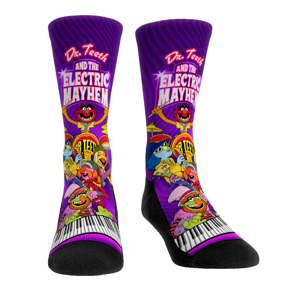 The Muppets - Dr. Teeth and the Electric Mayhem Crew Socks