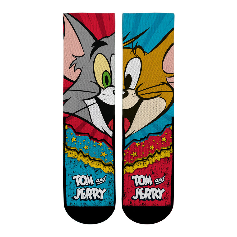 Tom and Jerry - Split Face Crew Socks
