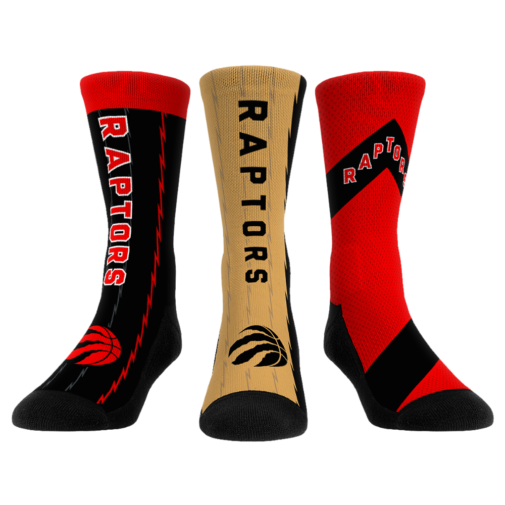 Toronto Raptors - Ultimate Jersey - 3-Pack Crew Socks