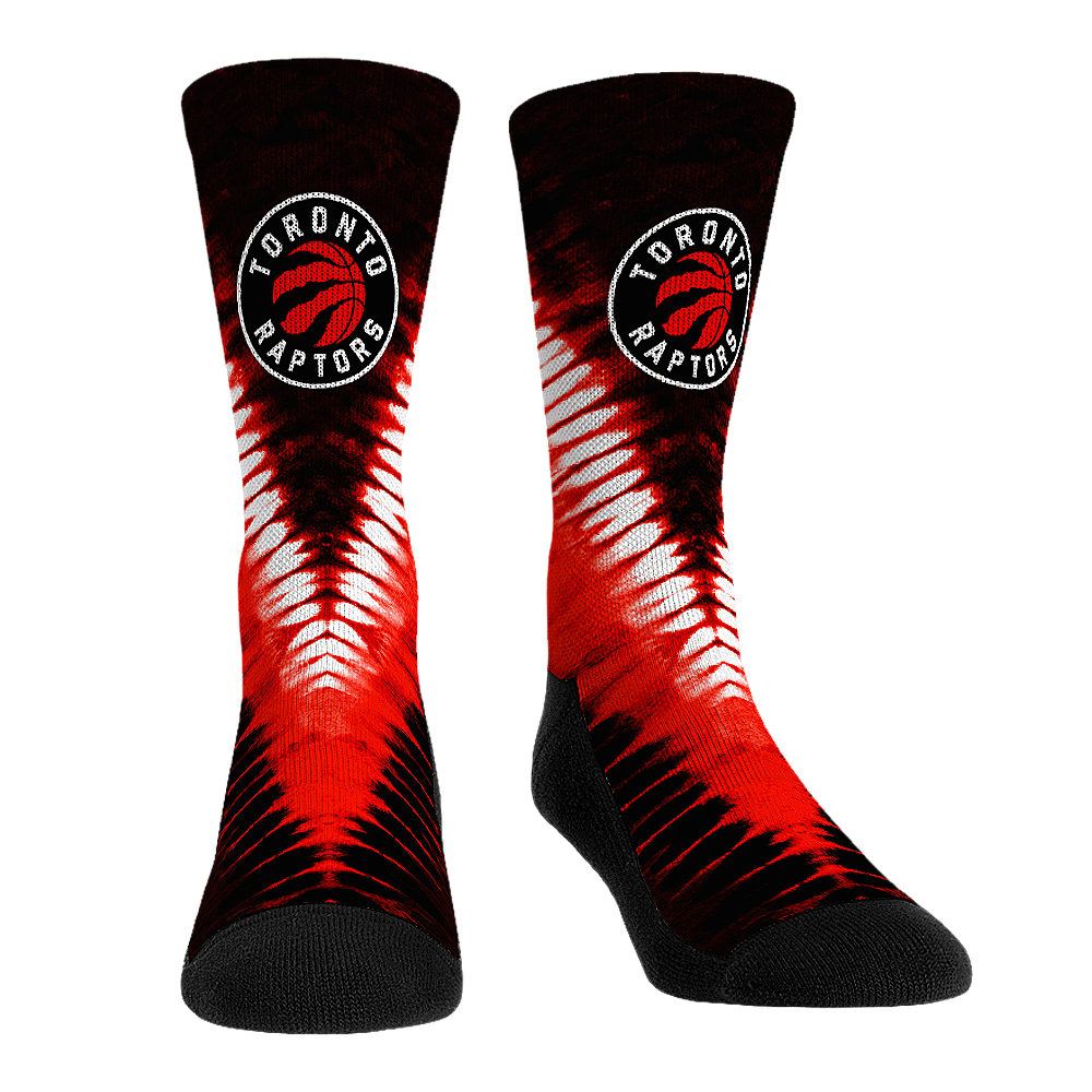 Toronto Raptors - V Shape Tie Dye Crew Socks