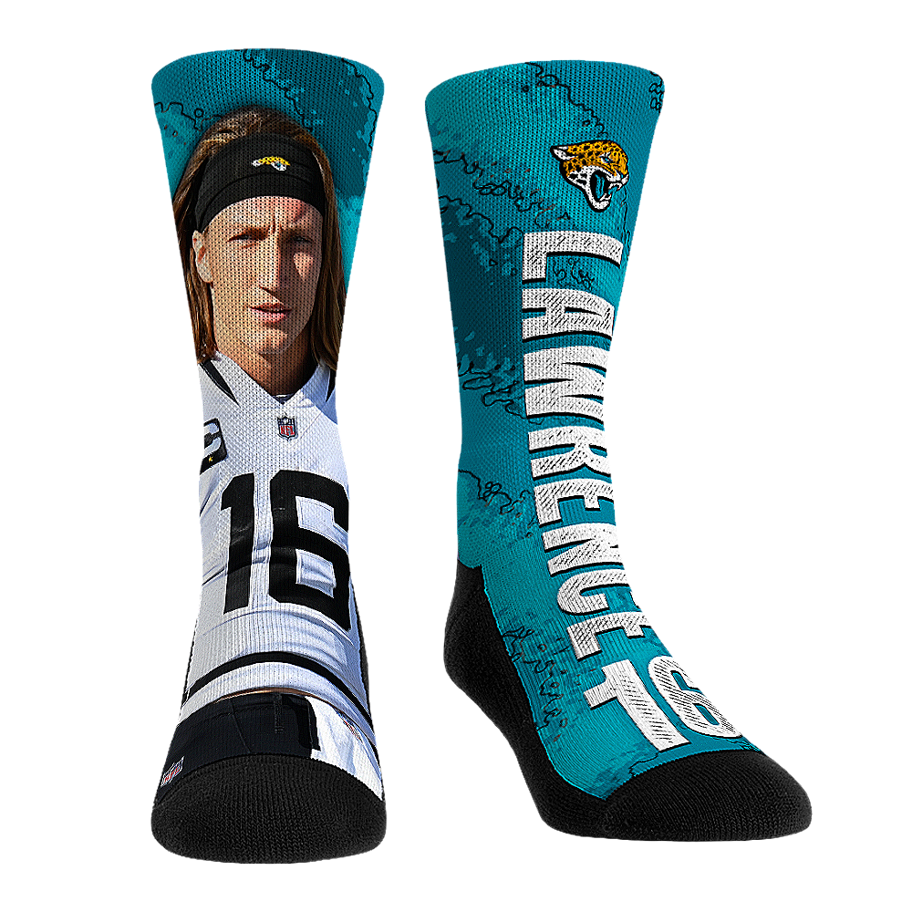 Trevor Lawrence - Jacksonville Jaguars - Big Player Crew Socks