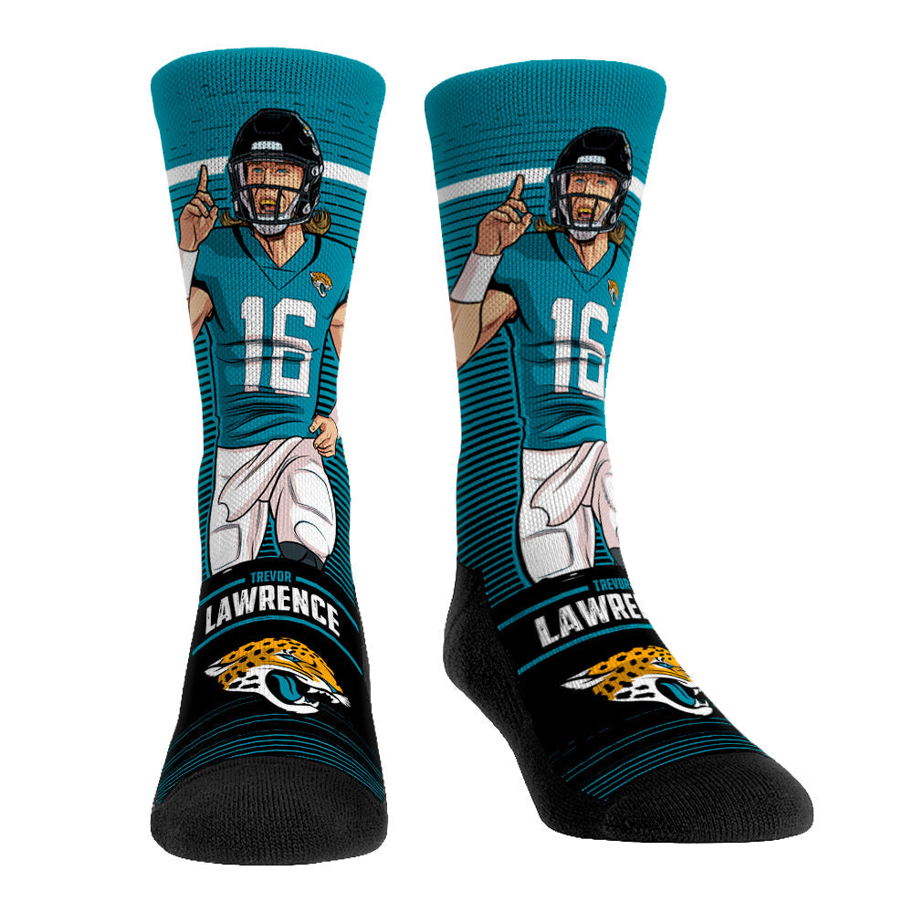 Trevor Lawrence - Jacksonville Jaguars - Big Shot Crew Socks