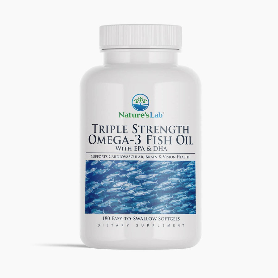 Triple Strength Omega-3 Fish Oil with EPA & DHA - 180 Softgels