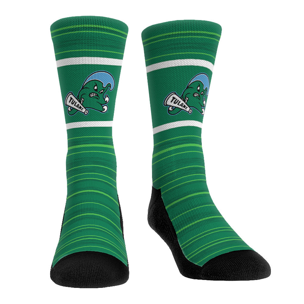 Tulane Green Wave - Classic Lines Crew Socks