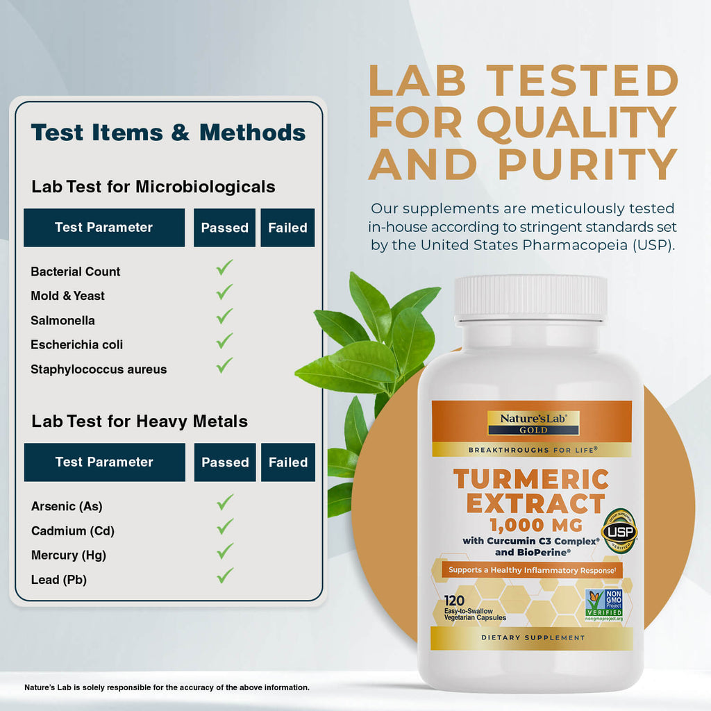 Gold Turmeric Extract with Curcumin C3 Complex and BioPerine  - 120 Capsules