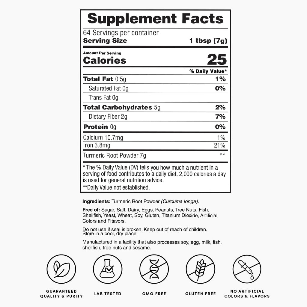 Turmeric Root Powder - 1lb bag